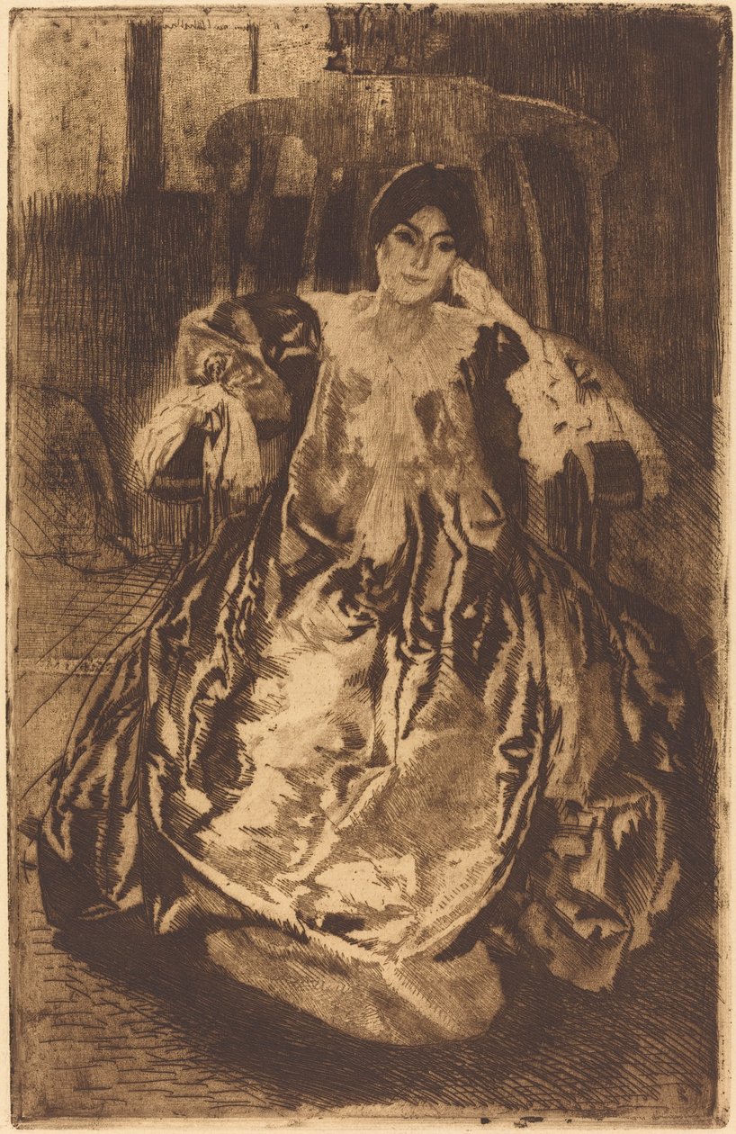 丝绸长袍 La Robe de Soie, 1887年。 作者 保罗·阿尔伯特·贝斯纳德