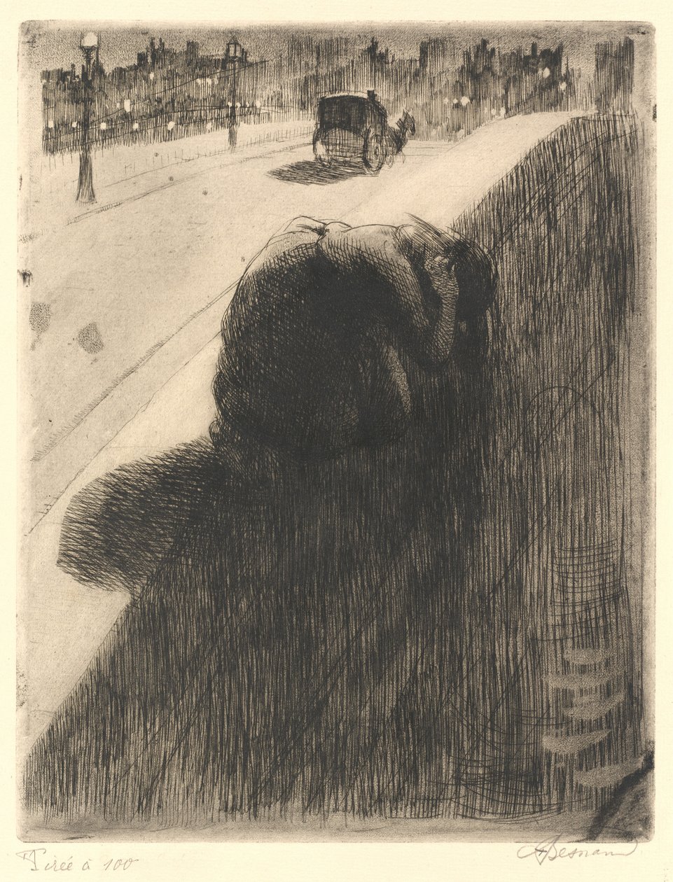 The Suicide Le Suicide, 约1886年。 作者 保罗·阿尔伯特·贝斯纳德