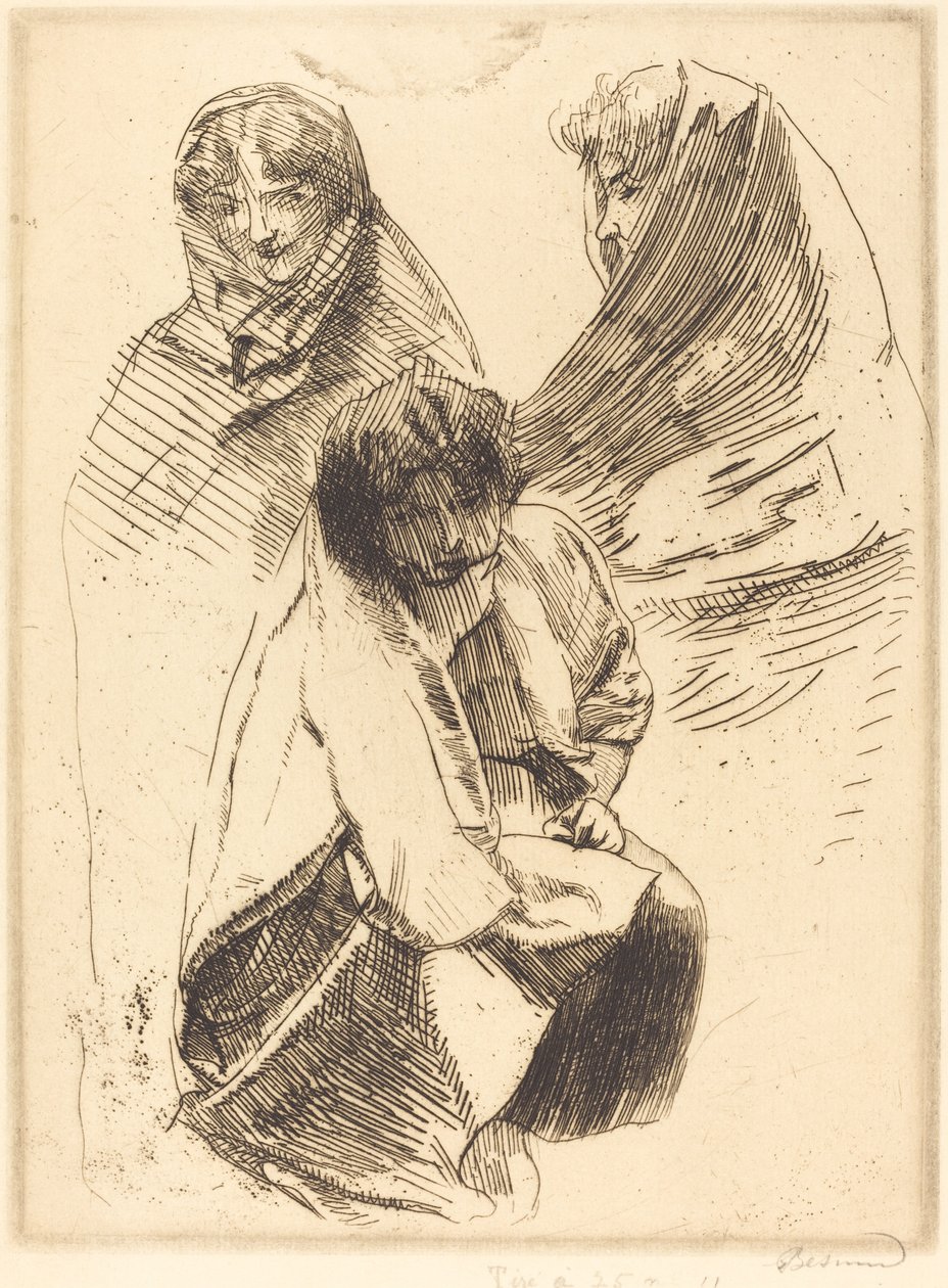 三个戴面纱的女人 Trois femmes voilées, 1899. 作者 保罗·阿尔伯特·贝斯纳德