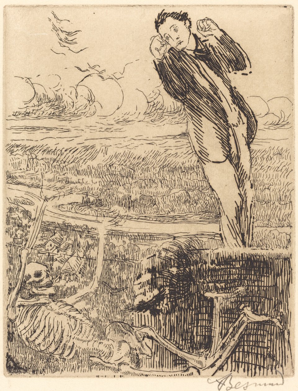 眩晕 Le vertige, 1900. 作者 保罗·阿尔伯特·贝斯纳德