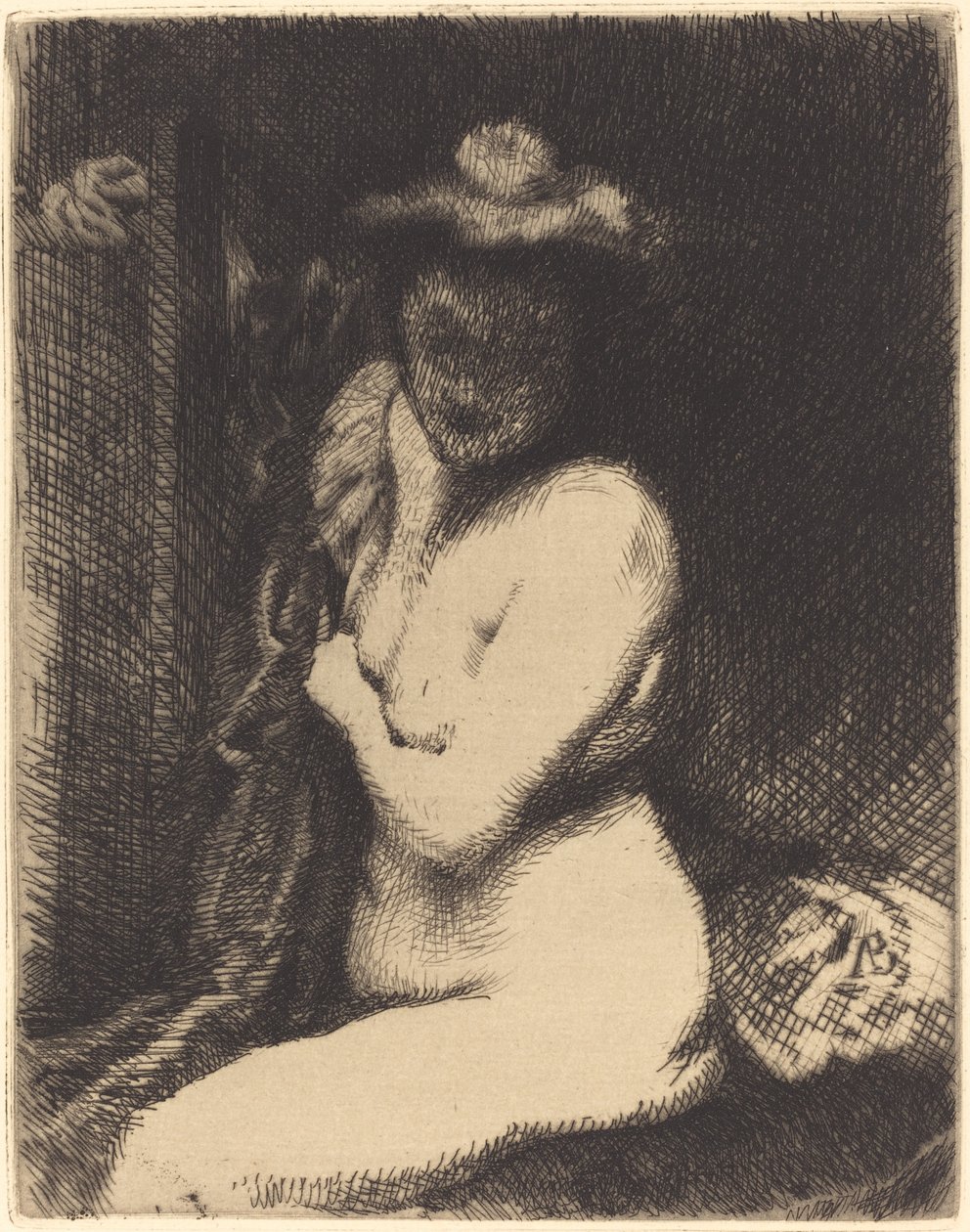 女人在她的厕所里 La toilette, 1905年。 作者 保罗·阿尔伯特·贝斯纳德