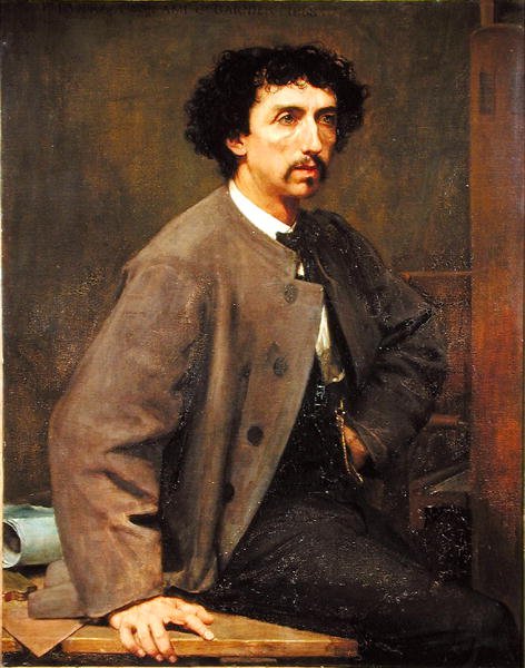 查尔斯·加尼尔（Charles Garnier）（1825-98）1868年（布面油画） 作者 保罗·鲍德里