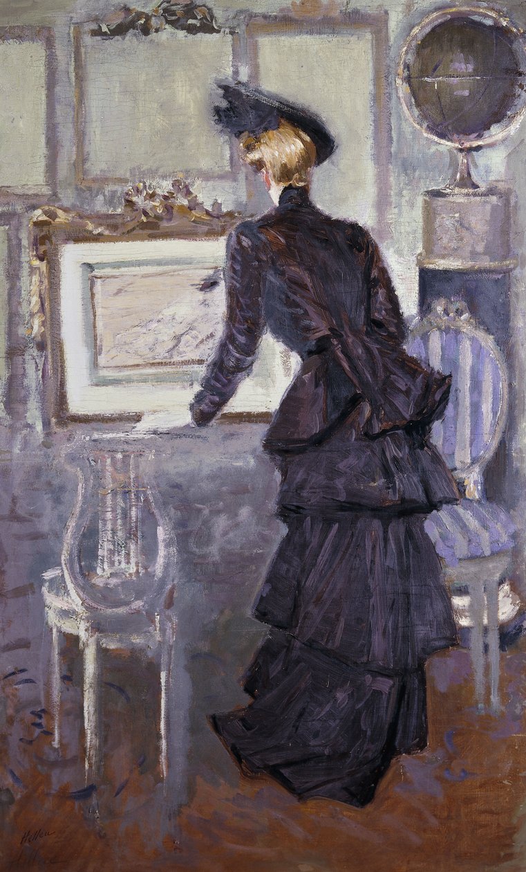 黛西（Daisy），艺术家工作室的普莱丝公主（Pless Princess），1907年 作者 保罗·塞萨尔·Helleu