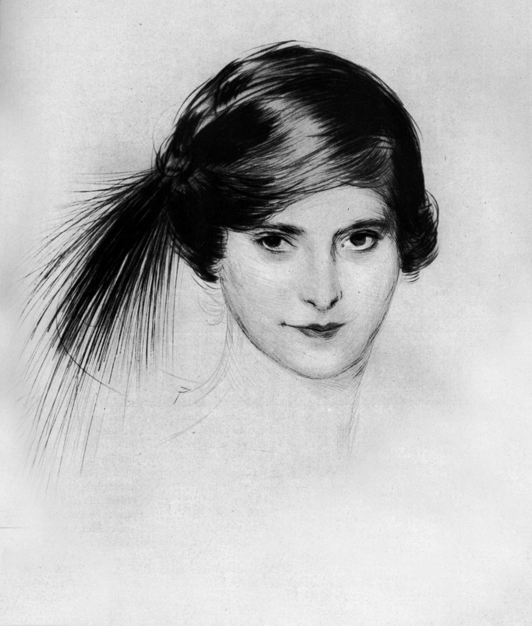 海伦娜·鲁宾斯坦 (Helena Rubinstein) 肖像，出自《Le theatre》杂志，1912 年 5 月 作者 保罗·塞萨尔·Helleu