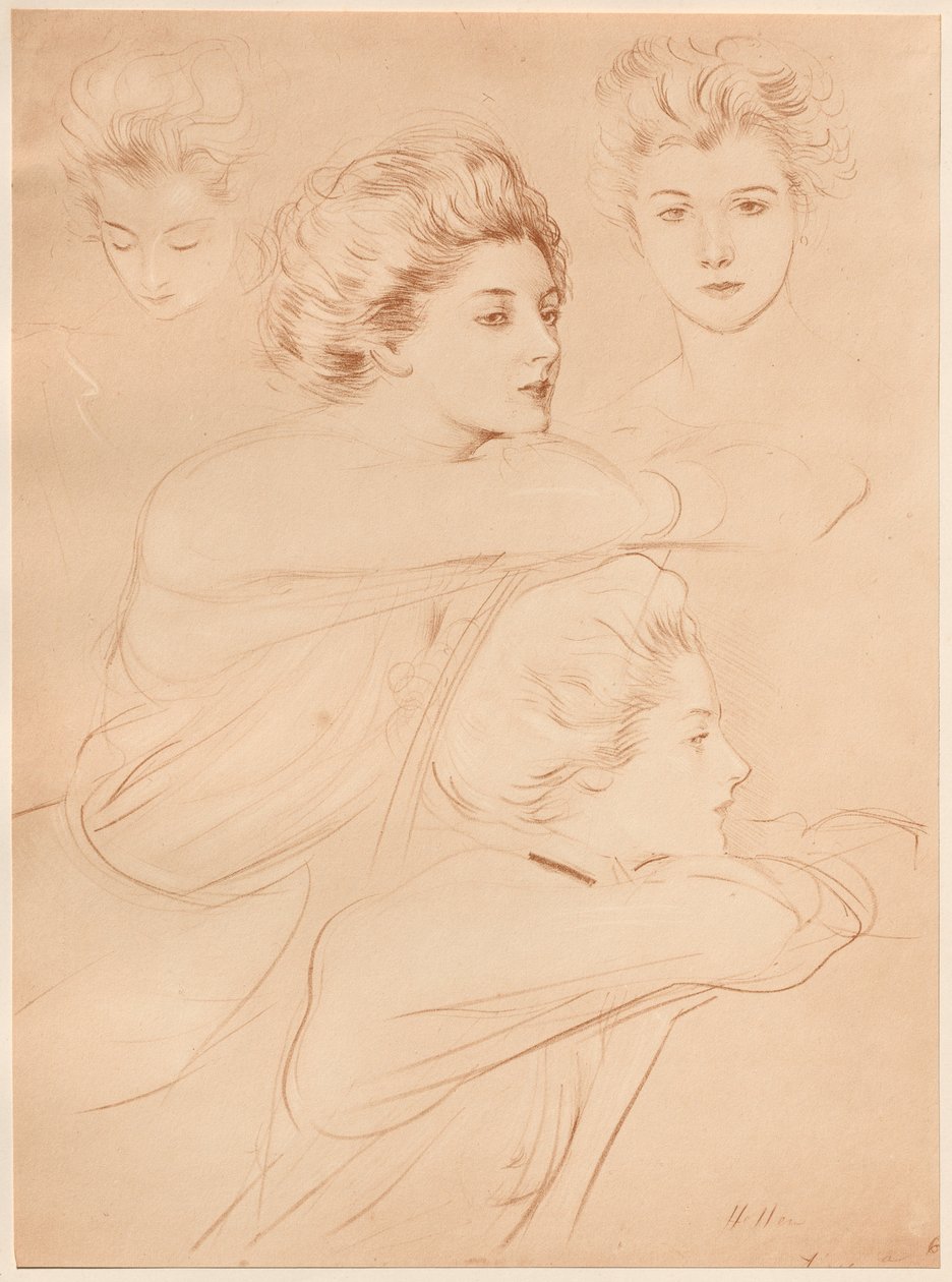 巴黎人，1898年。 作者 保罗·塞萨尔·Helleu