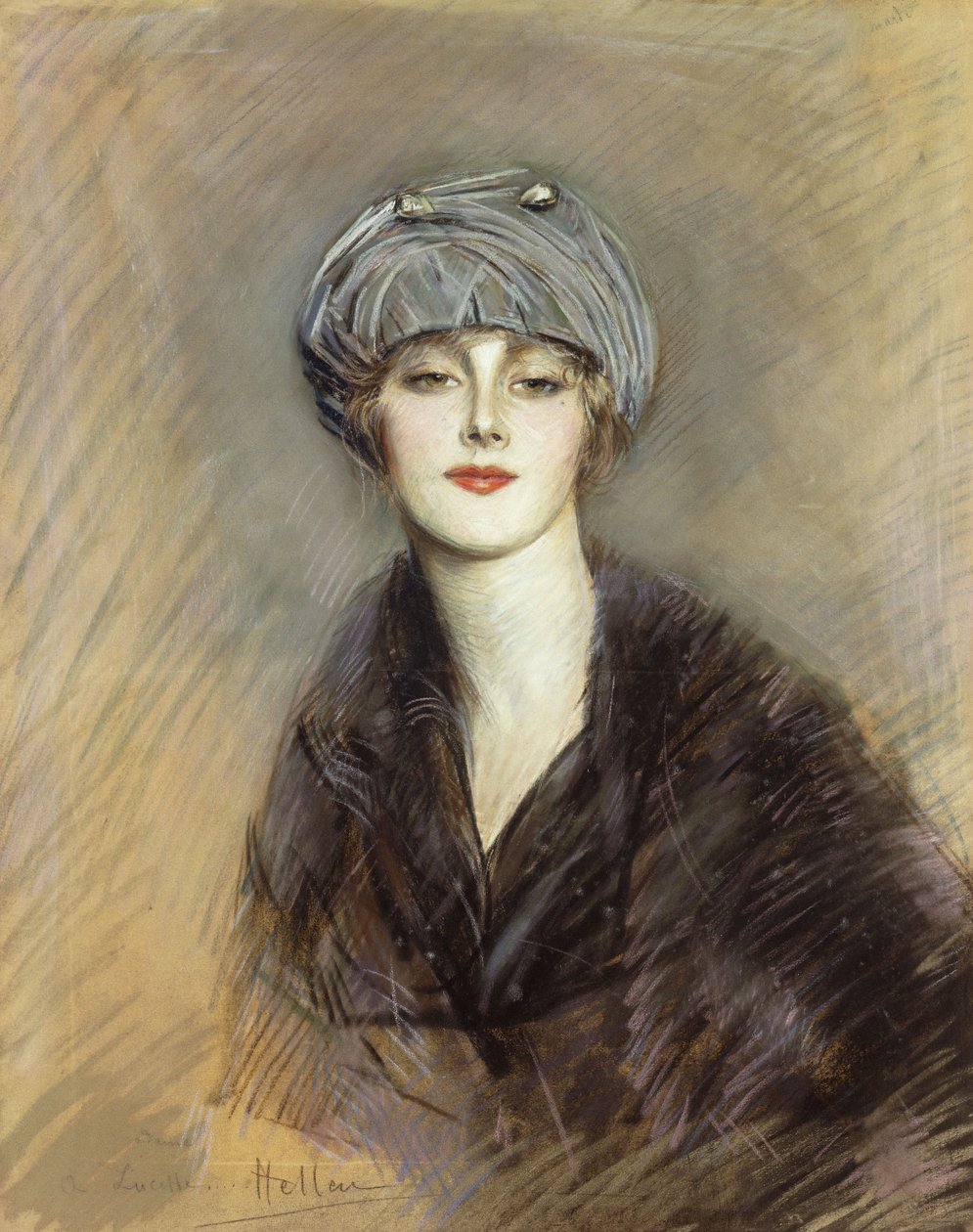 棒棒糖肖像，约1913年 作者 保罗·塞萨尔·Helleu