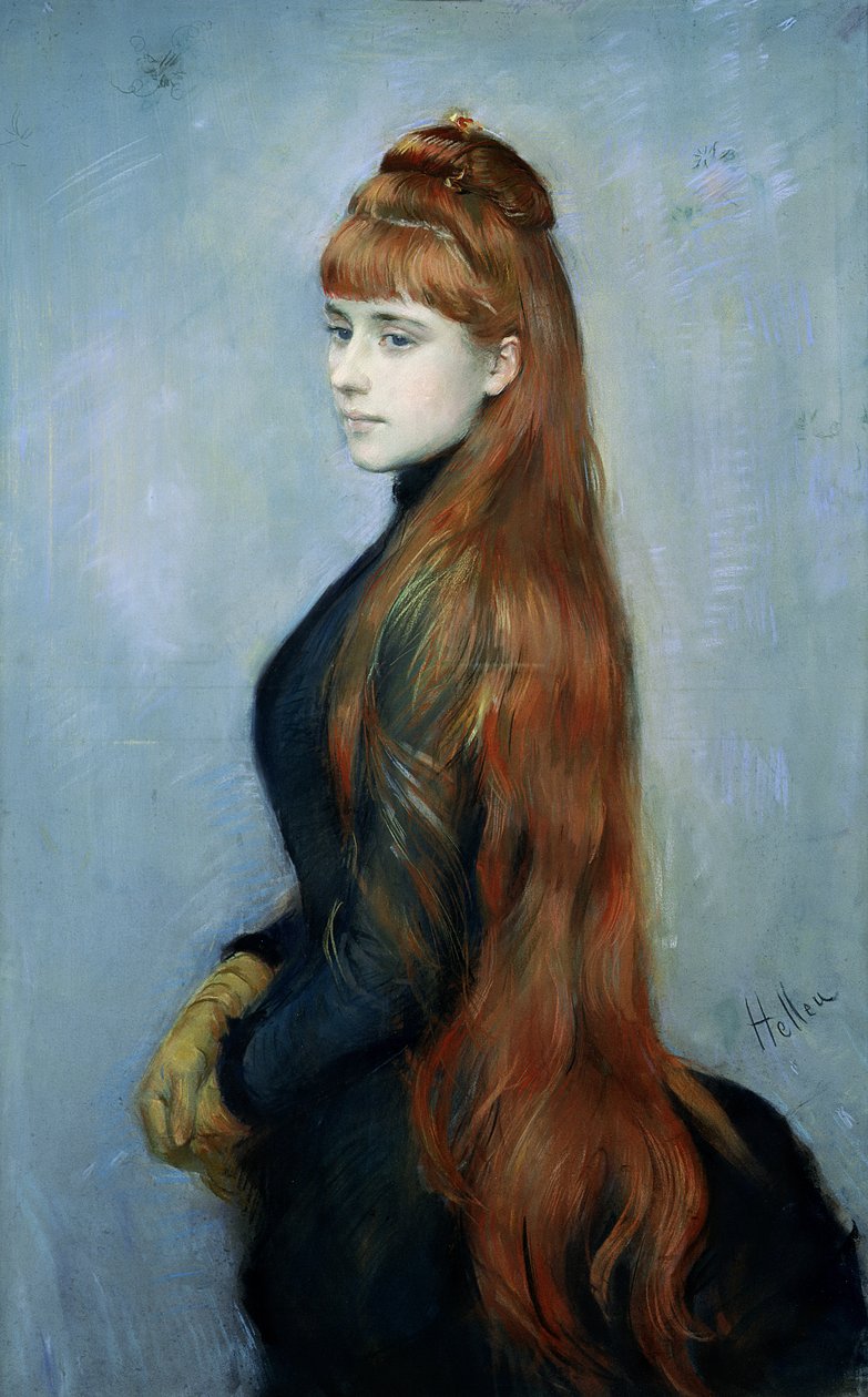 Mademoiselle Alice Guerin的肖像 作者 保罗·塞萨尔·Helleu