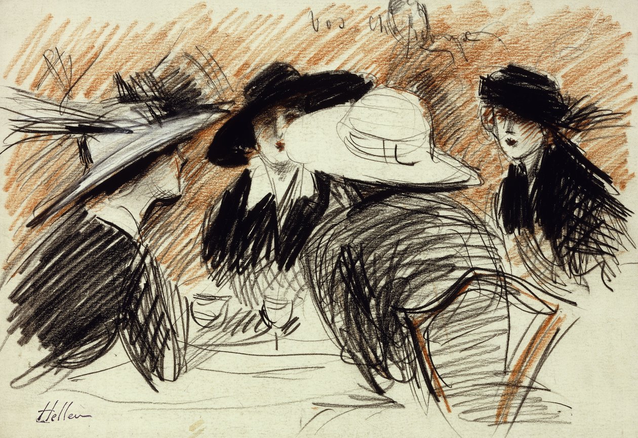 Vos Chapeux：1913年纽约丽思酒店的女士 作者 保罗·塞萨尔·Helleu
