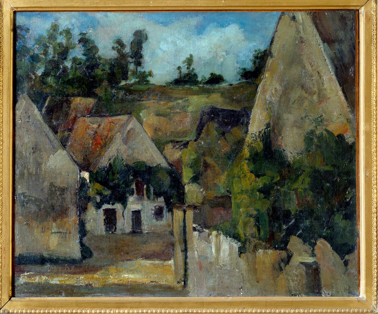 Carrefour de la rue Remy in Auvers sur Oise (Auvers-sur-Oise) 保罗·塞尚 (1839-1906) 1873 年作画。 0.38 x 0.45 m 巴黎，奥赛博物馆 作者 保罗·塞尚