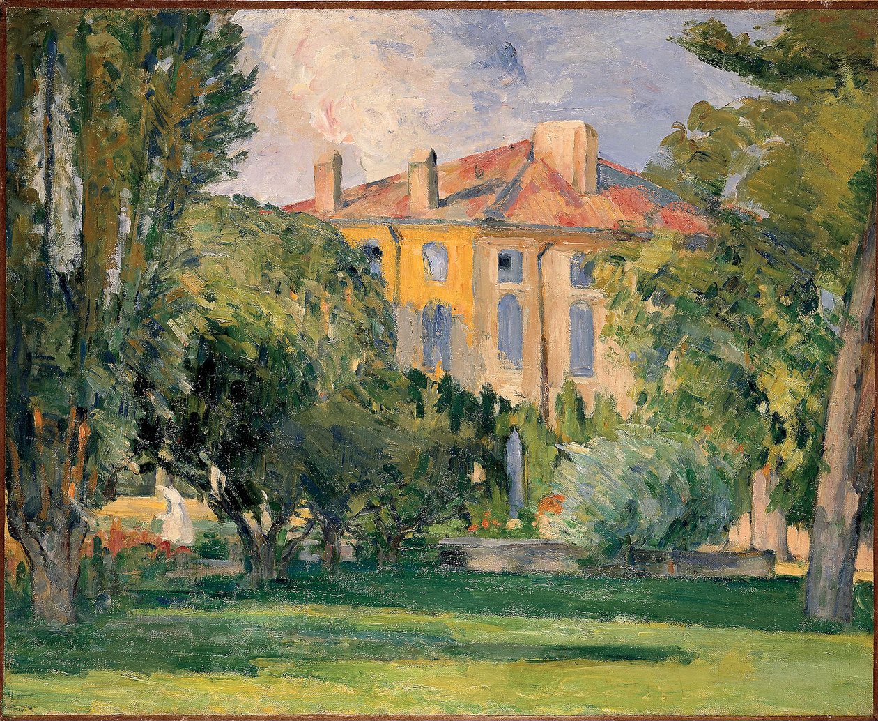 La Maison du Jas de Bouffan by 塞尚，保罗（1839-1906）。 布面油画，尺寸：59x71 作者 保罗·塞尚