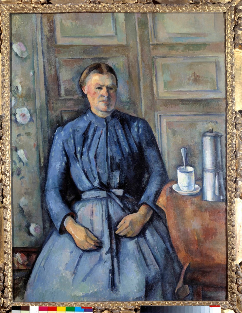 La Woman à la cafetiere 保罗·塞尚 (1839-1906) 绘画，1890 年 1.30 x 0.96 m 巴黎，奥赛博物馆 作者 保罗·塞尚