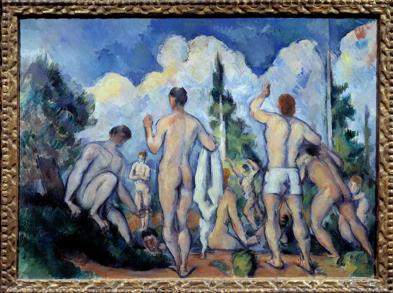 Les Bathers 保罗·塞尚 (1839-1906) 1890 年作画 0,6x0,82 m 巴黎，奥赛博物馆 作者 保罗·塞尚