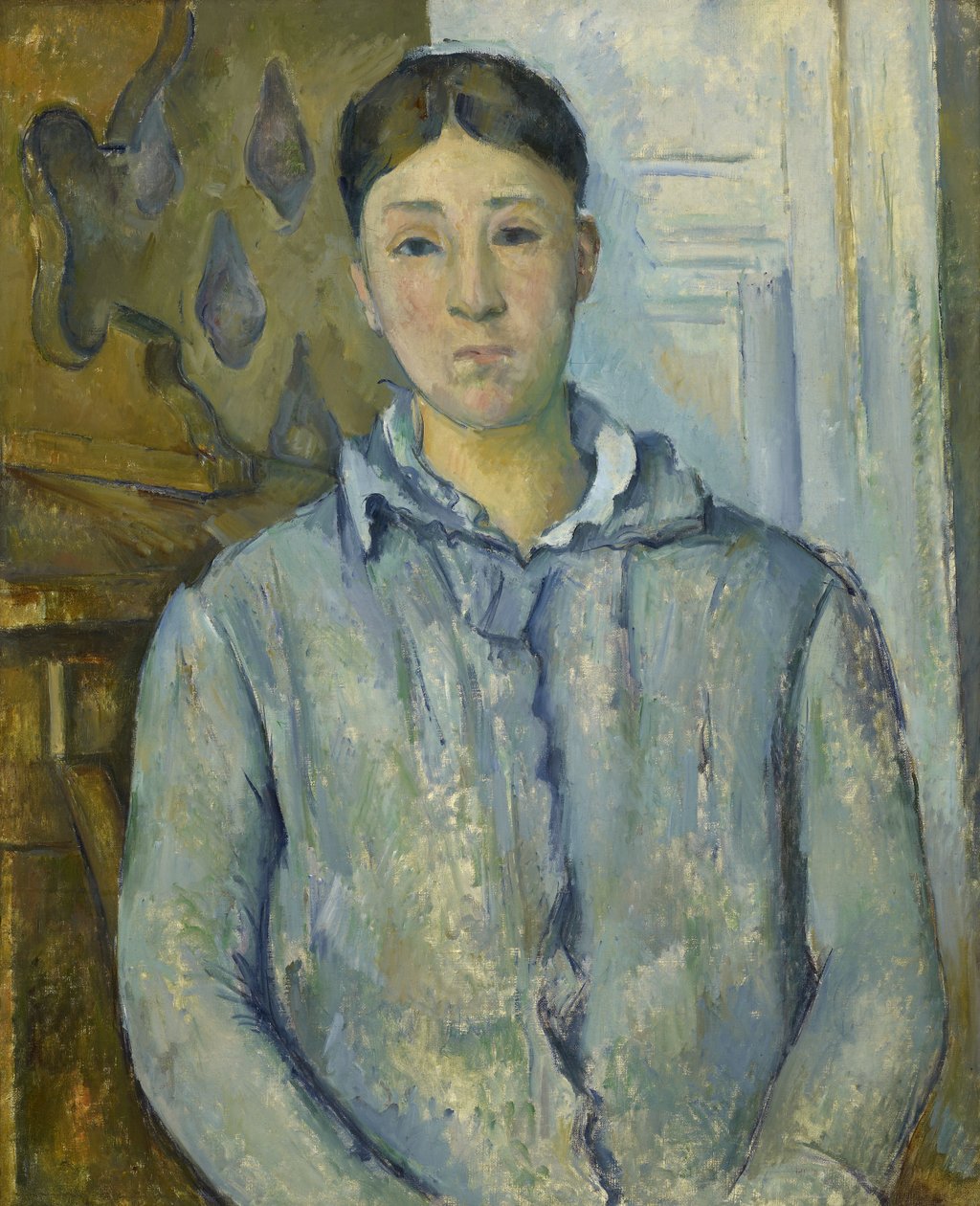 Madame Cezanne in Blue 作者 保罗·塞尚