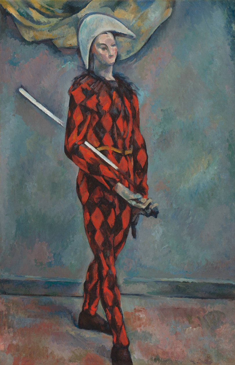 Harlequin，1888-1890。 作者 保罗·塞尚