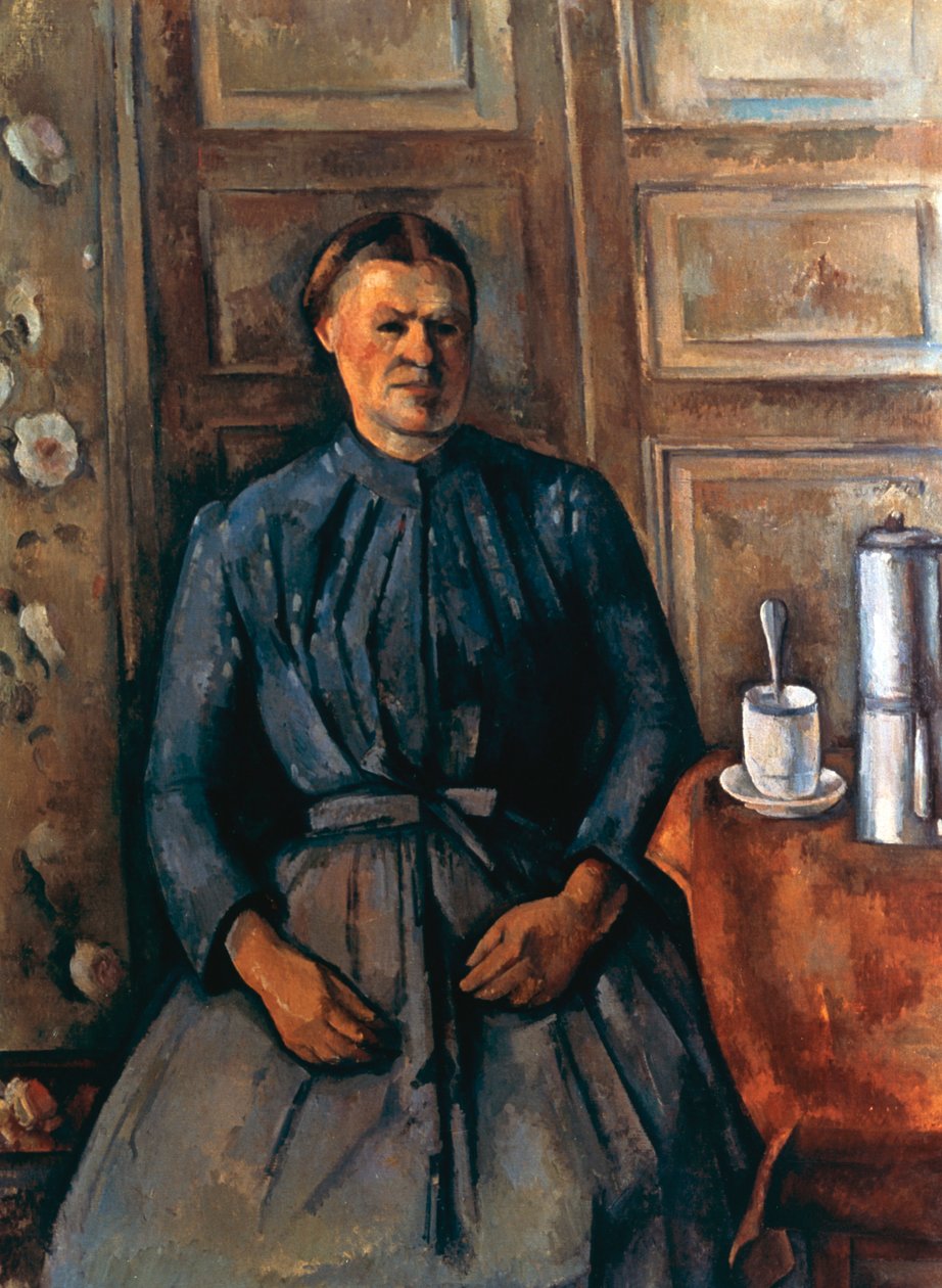 La Femme a la Cafetiere，c1890-1895年 作者 保罗·塞尚