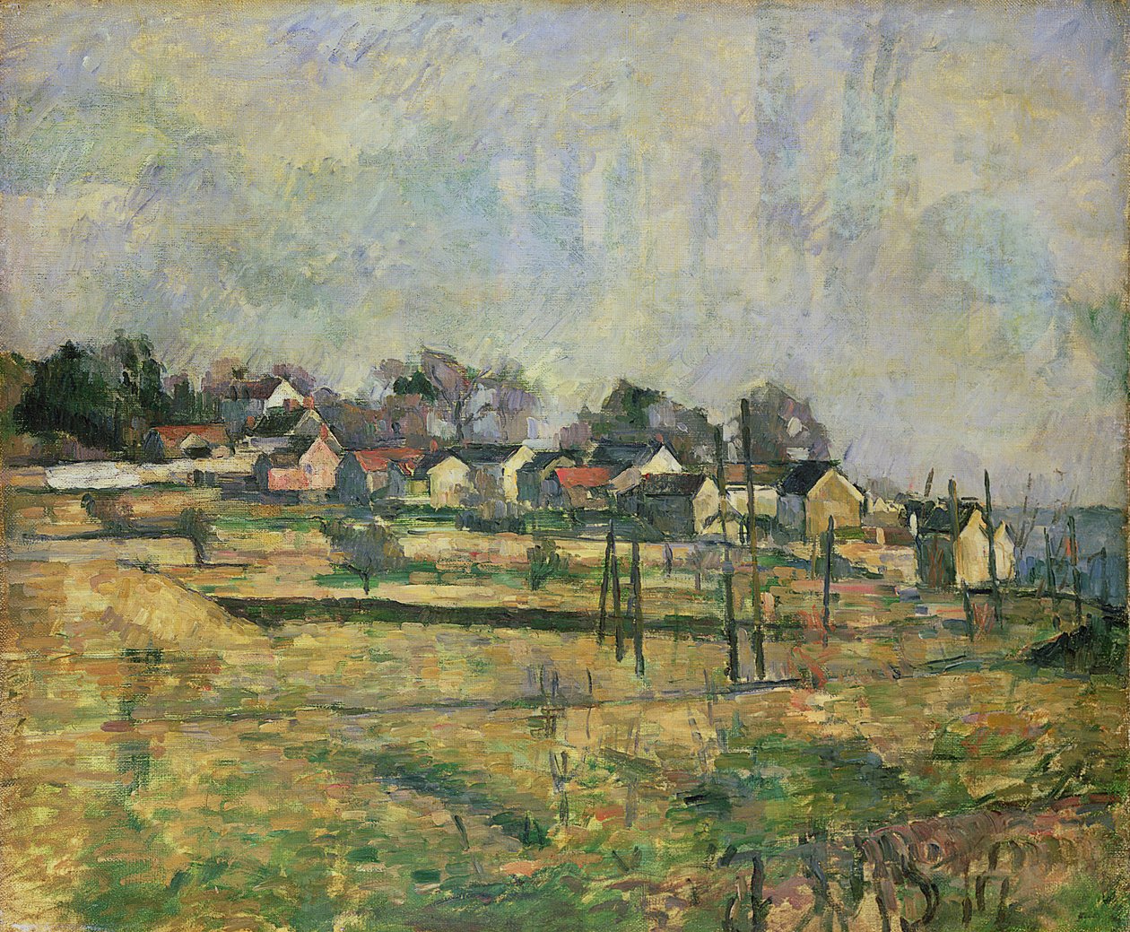 风景，c.1873-77 作者 保罗·塞尚