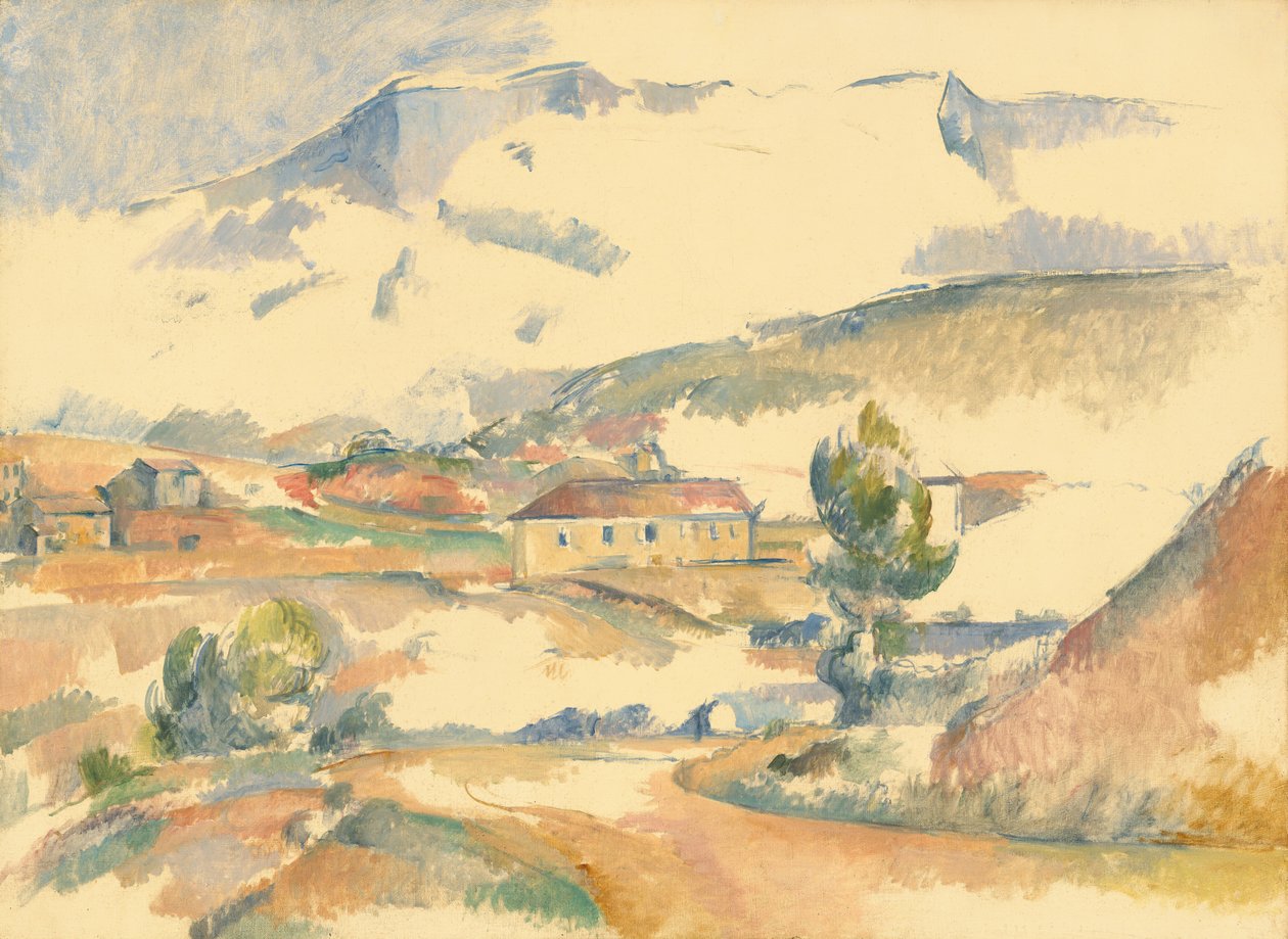 Sainte-Victoire山，来自Gardanne附近，约1887年。 作者 保罗·塞尚