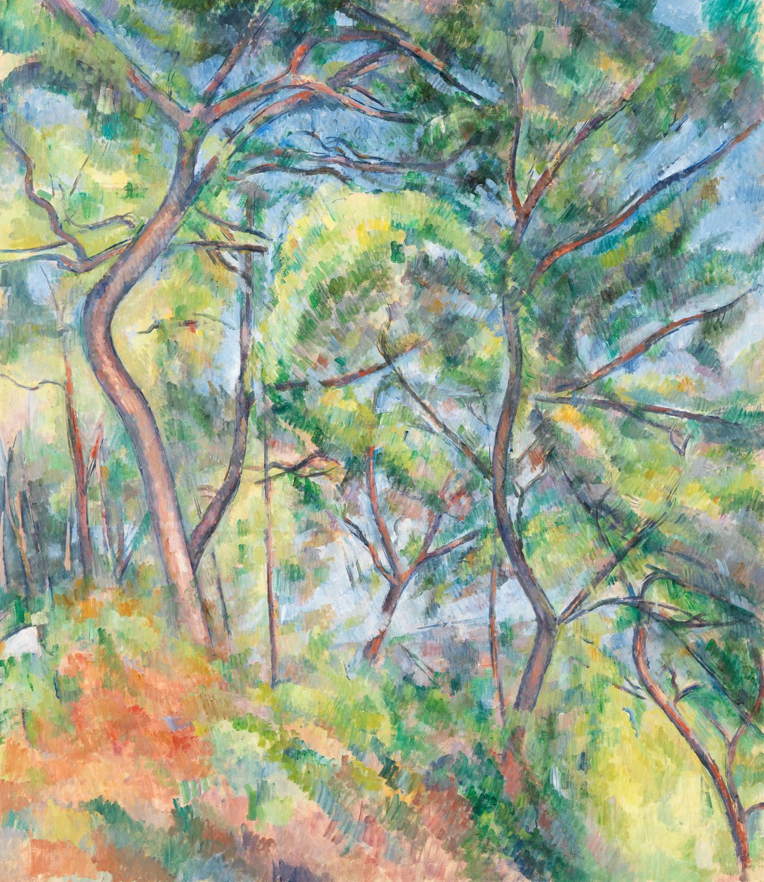 Sous-Bois，c.1894 作者 保罗·塞尚