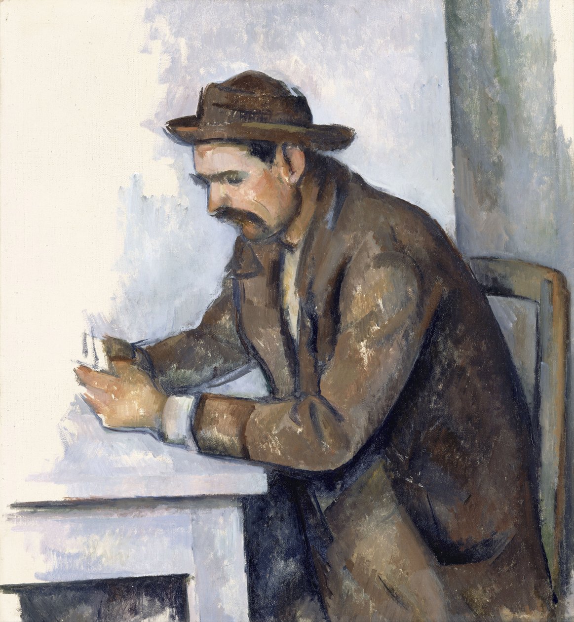 The Cardplayer，1890-1892年 作者 保罗·塞尚