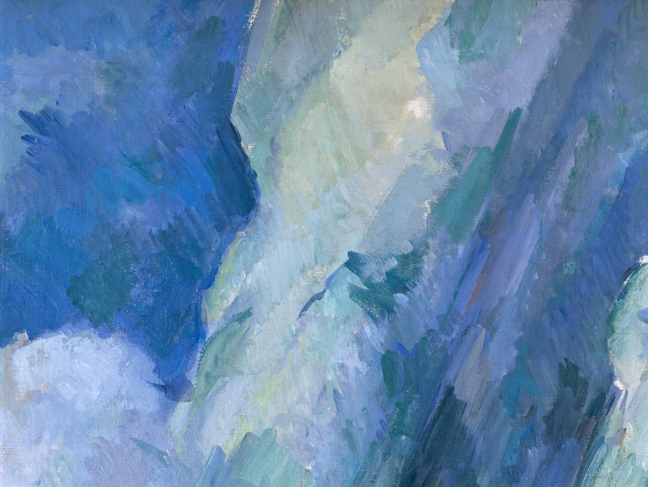 The Big Bathers，c.1900-06 2052年的油画细节 作者 保罗·塞尚