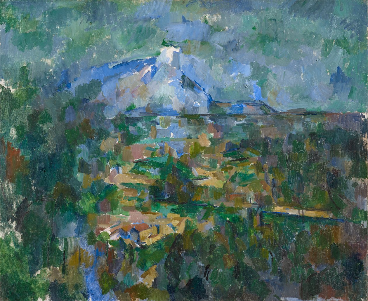 从Lauves，1904-06的Montagne Sainte-Victoire看法 作者 保罗·塞尚