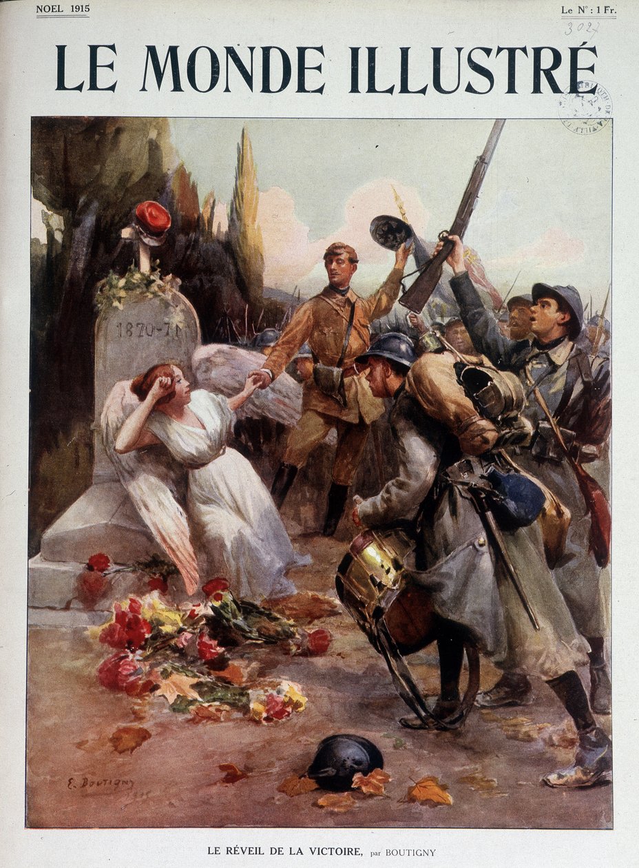 Le revival de la Victoire，Boutigny 的寓言画 - in “Le Monde Illustré”，noel 1915 作者 保罗·埃米尔·布蒂尼