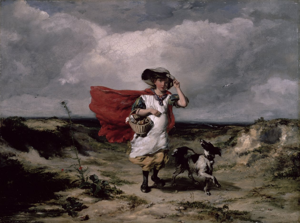 穿越希思，风雨日，1836年 作者 保罗·法尔康纳·普尔