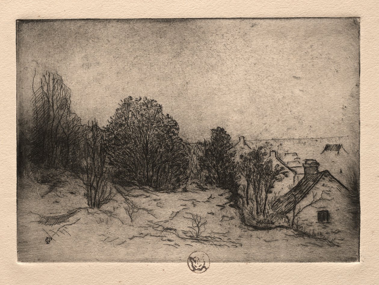 六次蚀刻：维诺葡萄酒，瓦兹河畔瓦兹，1895年。 作者 保罗·加歇