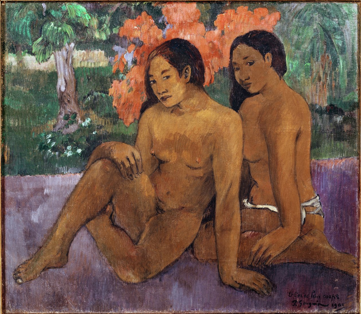 和他们身体的黄金（布面油画 作者 保罗·高更