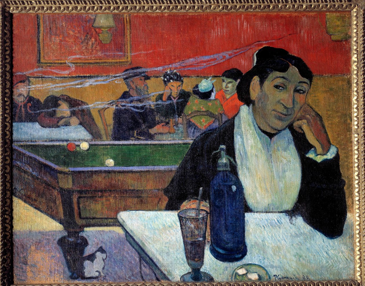 At the cafe (Arles) Painting by Paul Gauguin (1848-1902) 1888 Moscow. Pushkin Museum 作者 保罗·高更