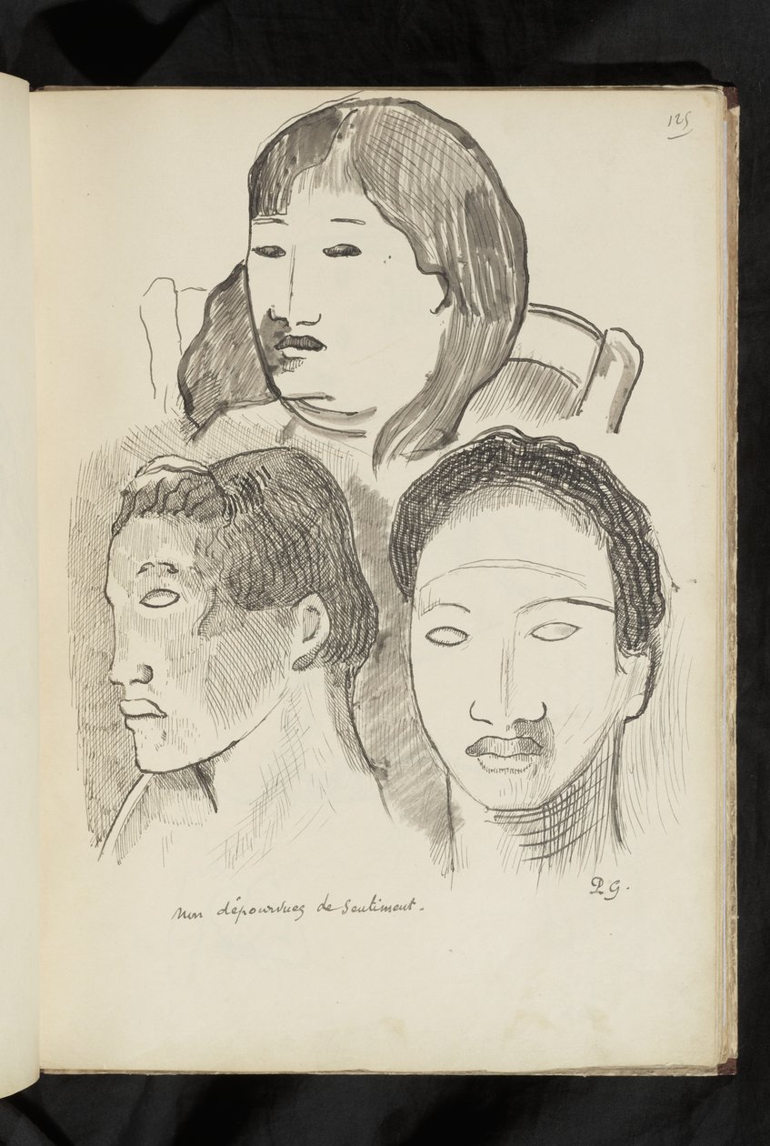 前后——画《不无情》 作者 保罗·高更