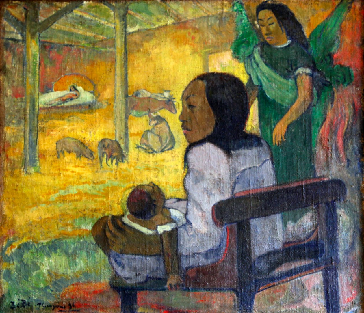 Be Be Nativity》，1896年 作者 保罗·高更