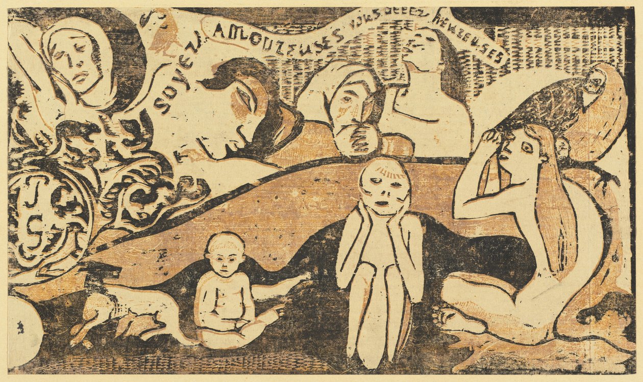 Soyez amoureuses, vous serez heureuses, in or after 1895. 作者 保罗·高更