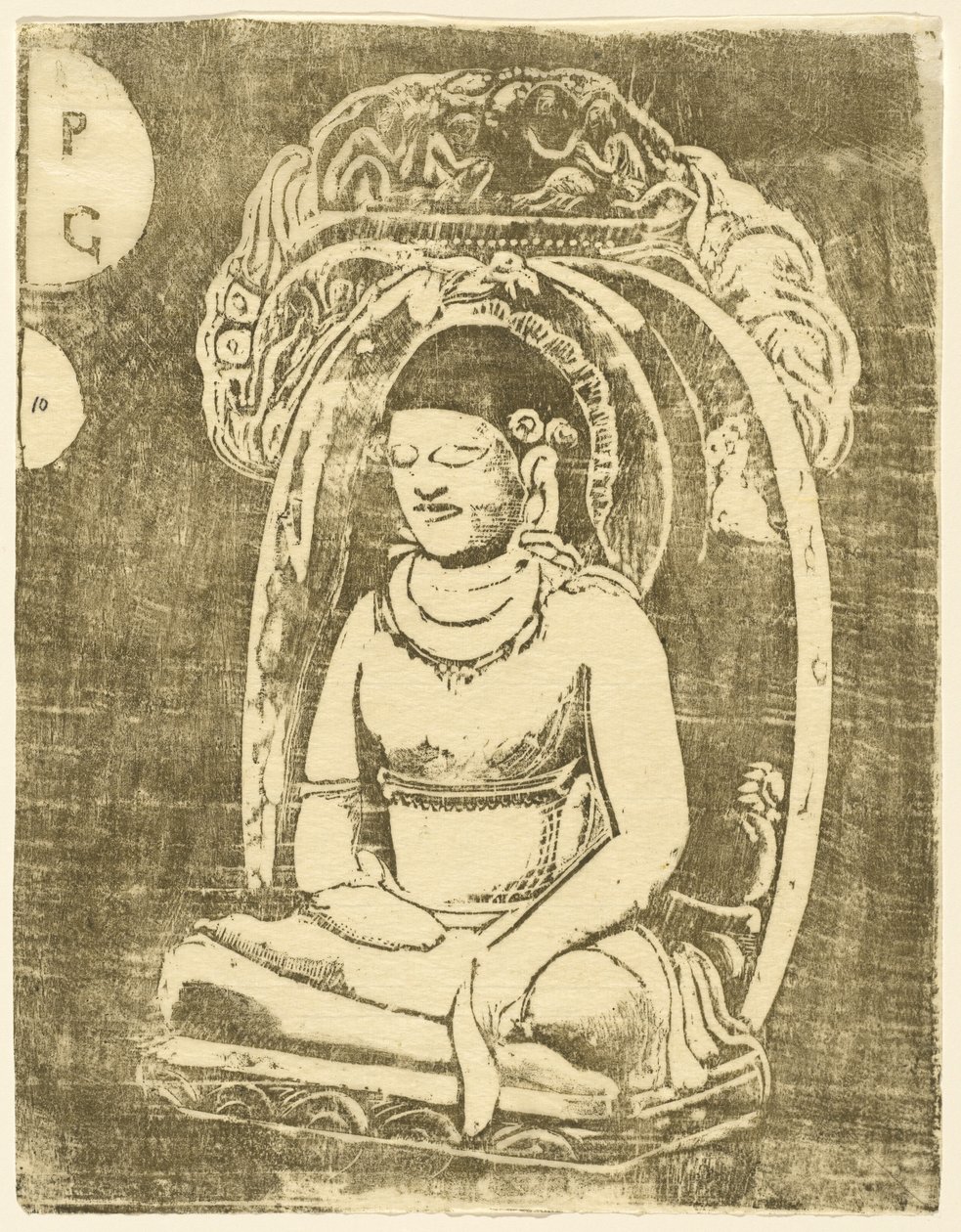 Bouddha Buddha，在1895年或之后。 作者 保罗·高更
