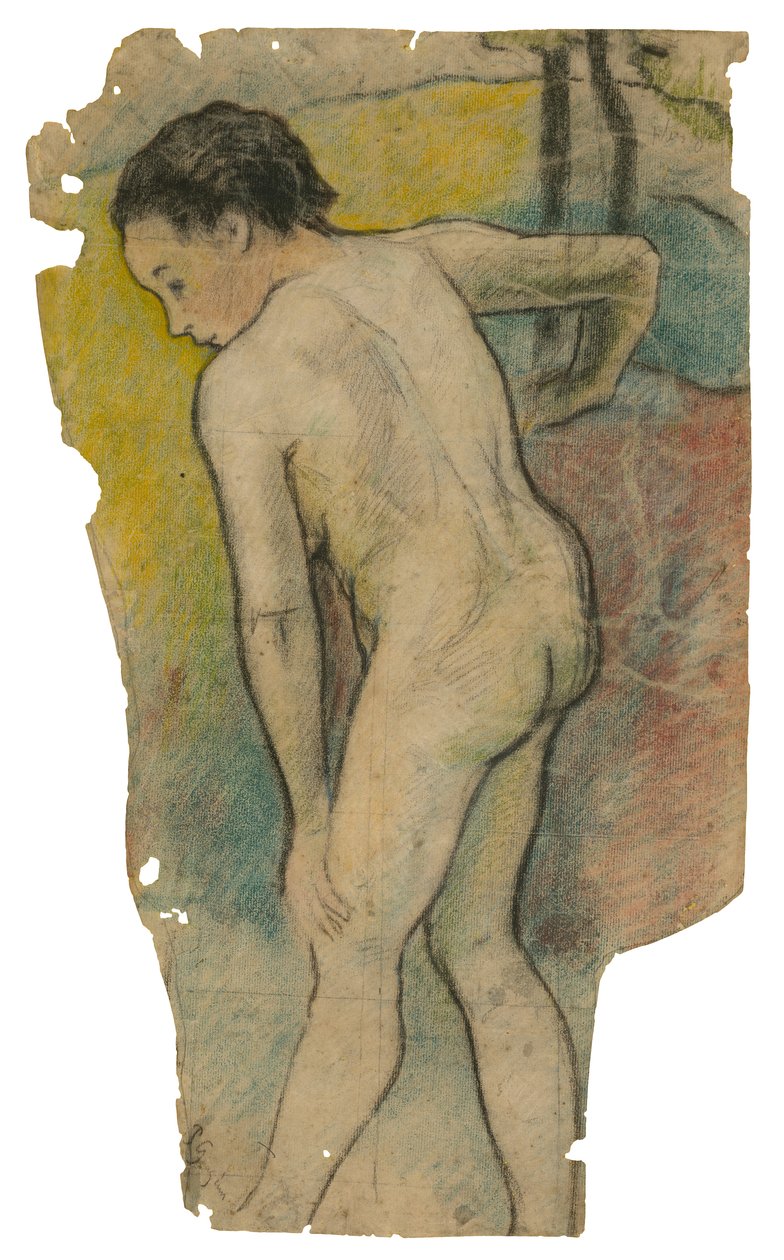 不列塔尼·巴瑟（Breton Bather），1886-87年 作者 保罗·高更
