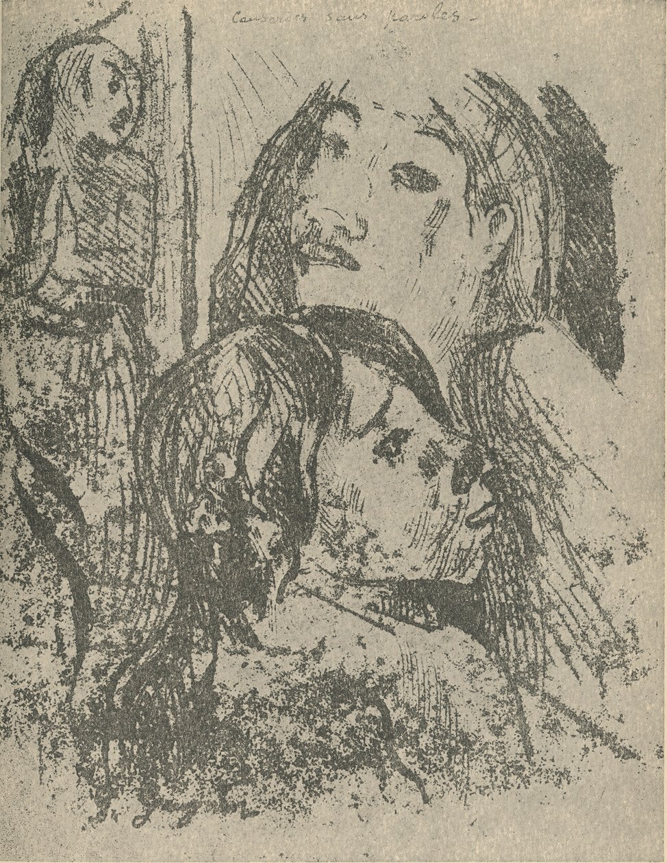 无言对话，1936年 作者 保罗·高更