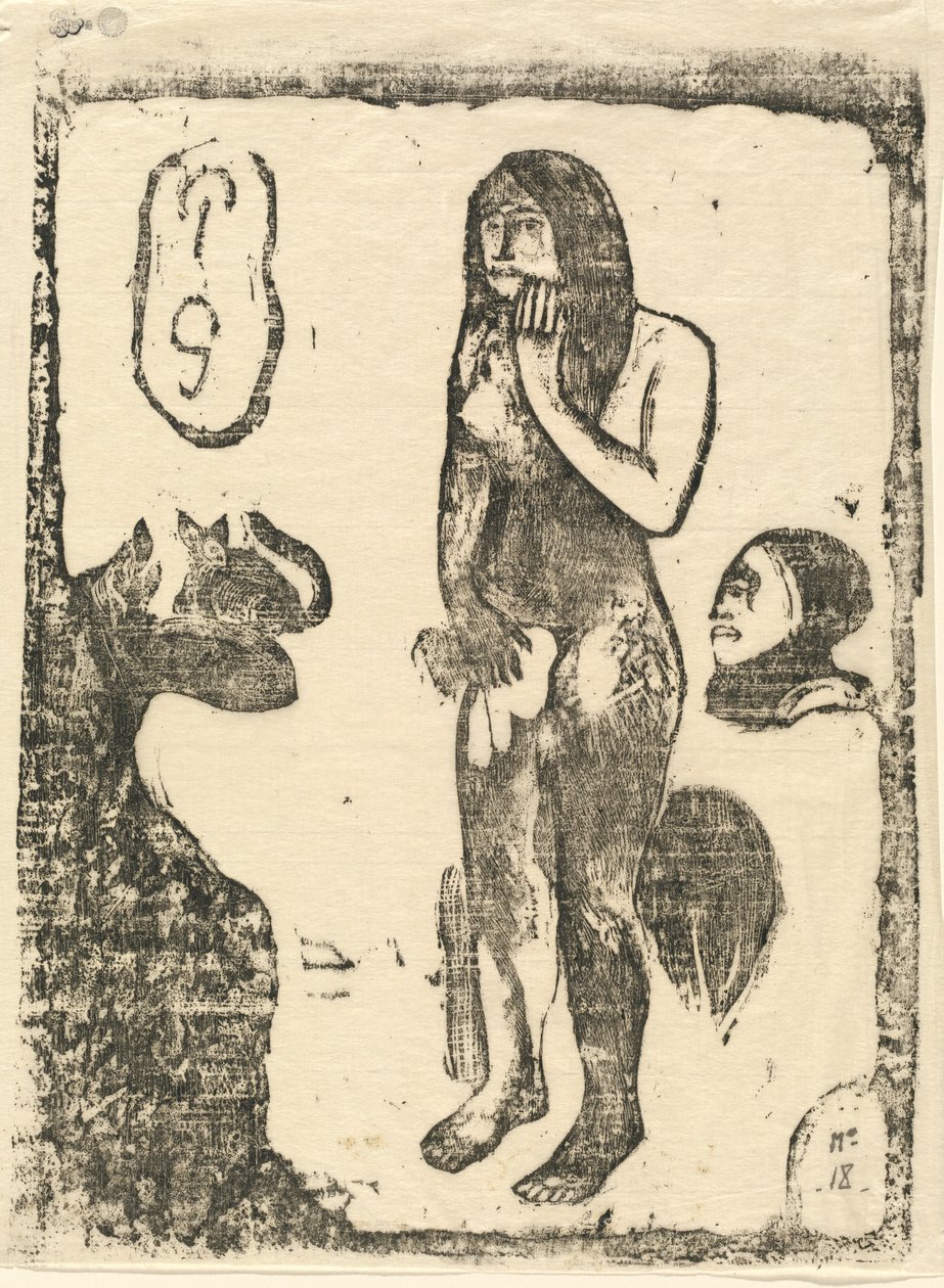 夏娃，在1895年或之后。 作者 保罗·高更