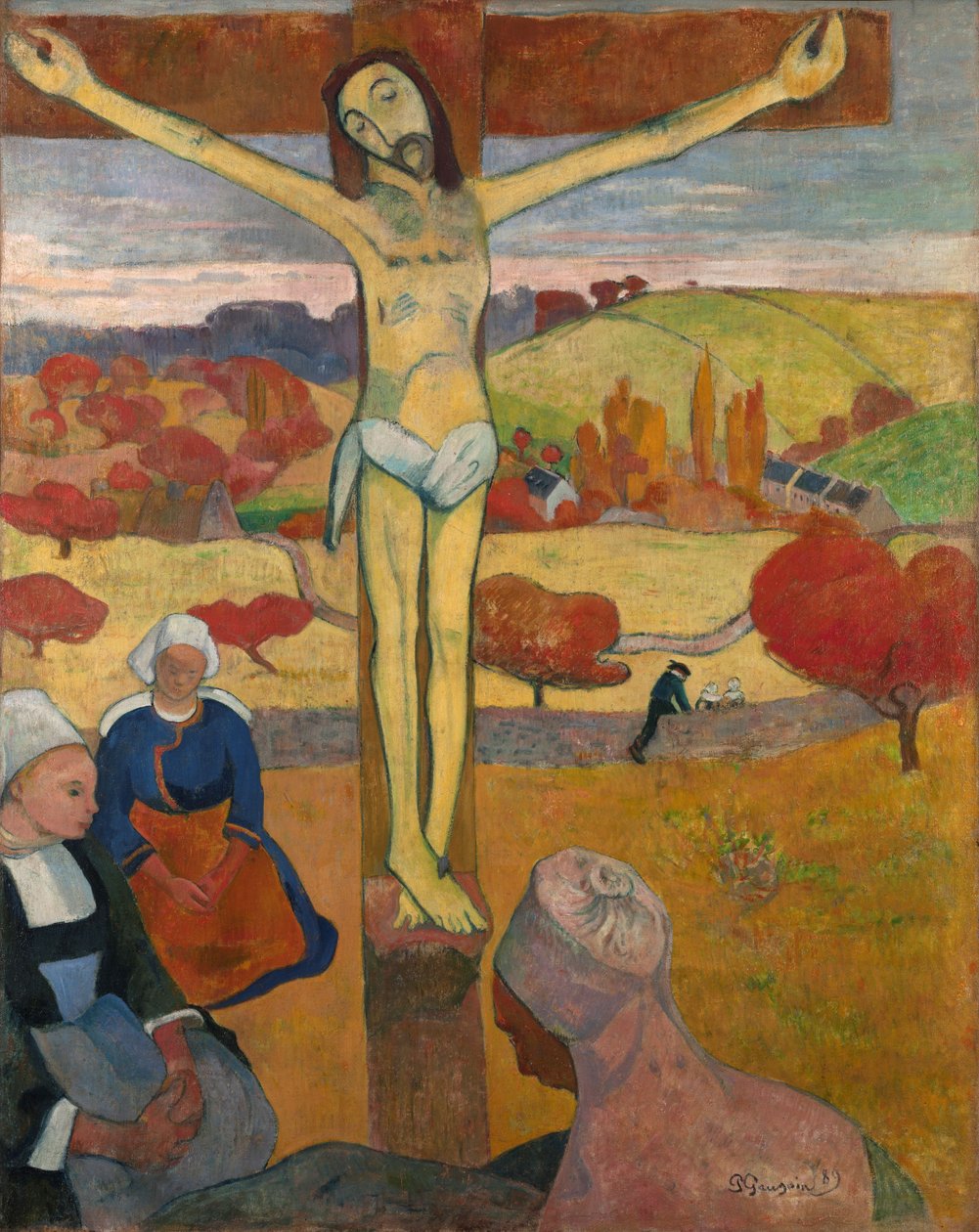 法语  Le Christ jaune 黄色基督 作者 保罗·高更