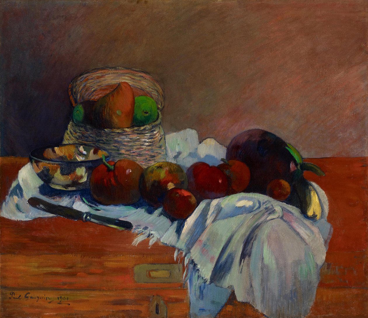 水果和刀子 Fruits et couteau, 1901. 作者 保罗·高更