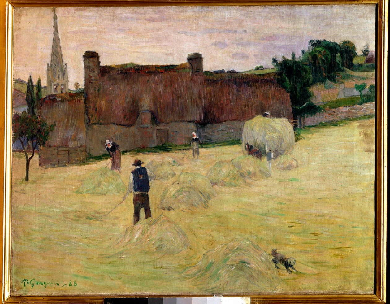 布列塔尼的干草 Paul Gauguin (1848-1903) 1888 年 0,73 x 0,92 m 巴黎，奥赛博物馆 作者 保罗·高更