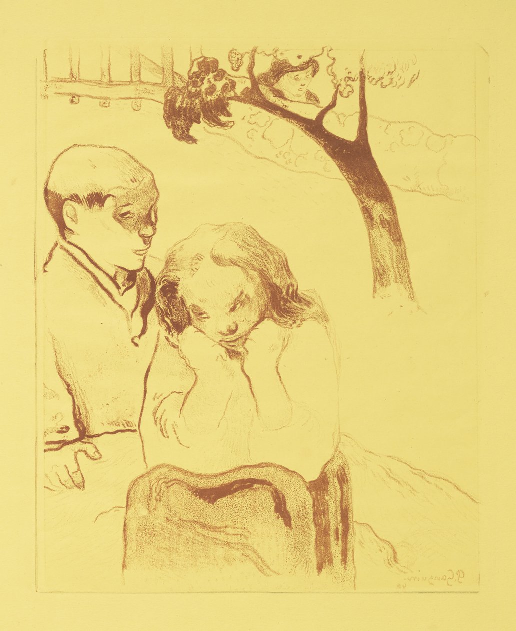 人间苦难，1889年 作者 保罗·高更
