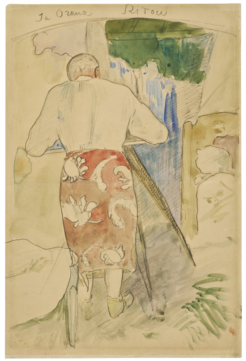 我Orana Ritou，c.1891-94 作者 保罗·高更