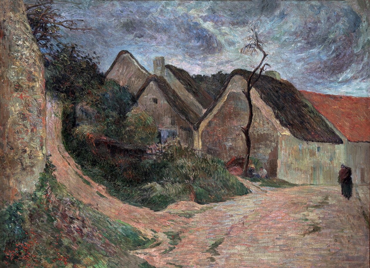 保罗·尤金·亨利（Paul Eugene Henri，1848-1903 年）在奥斯尼·帕尔·高更（Osny par Gauguin）的风景。 布面油画，尺寸：76,5x101 作者 保罗·高更
