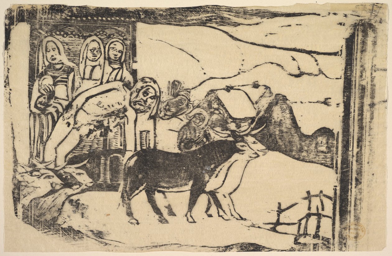 Le Calvarie Breton，1898-99年。 作者 保罗·高更