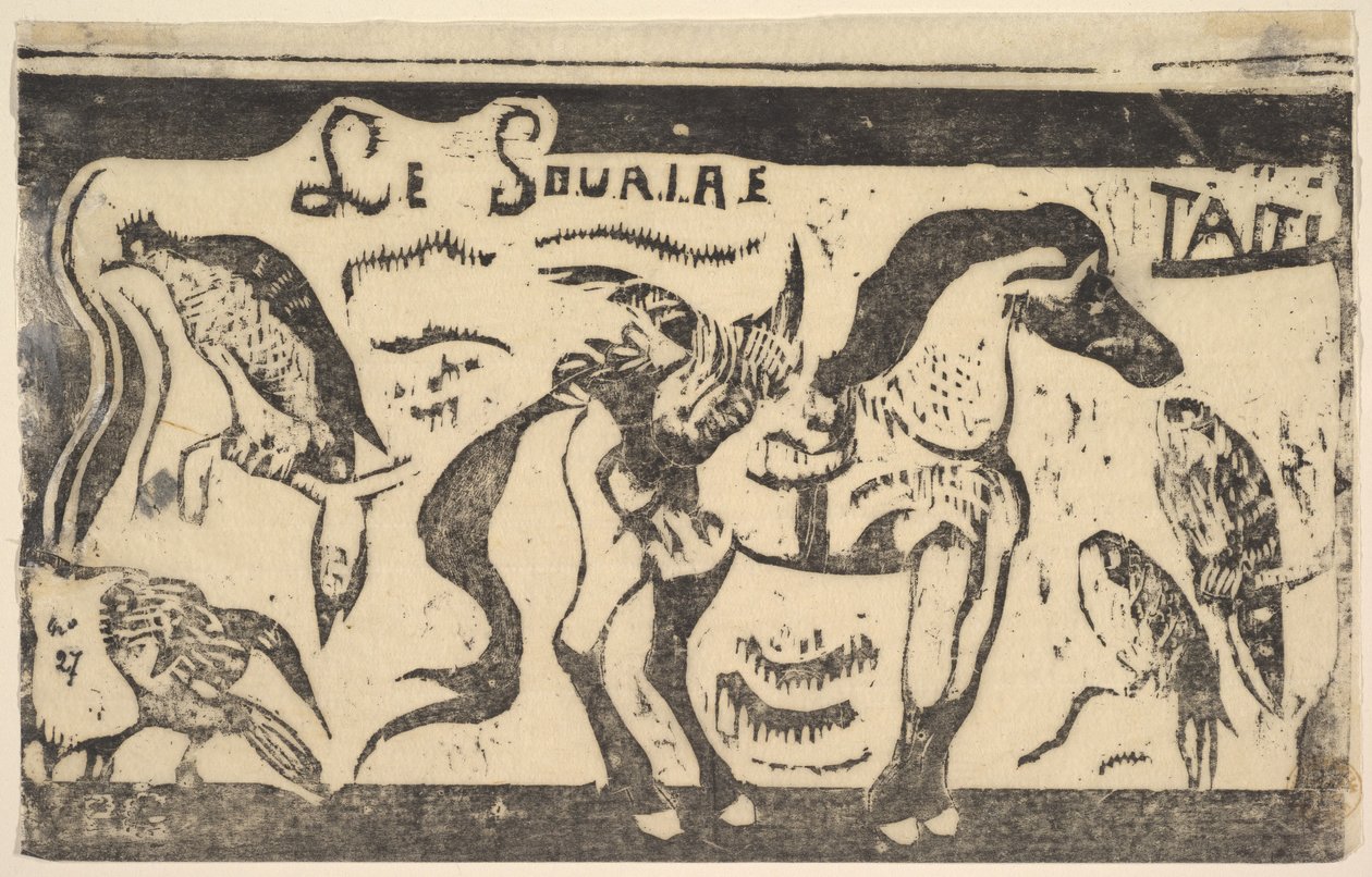 1899年12月，大溪地Taiti Smile，Le Sourire。 作者 保罗·高更