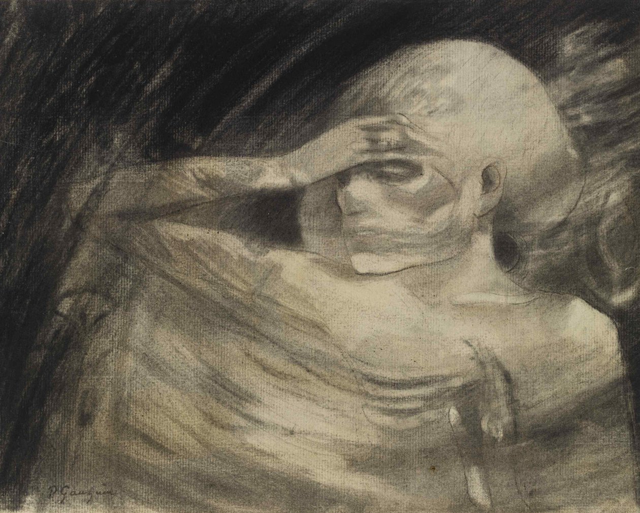拉莫特夫人》，1890-1891。 作者 保罗·高更