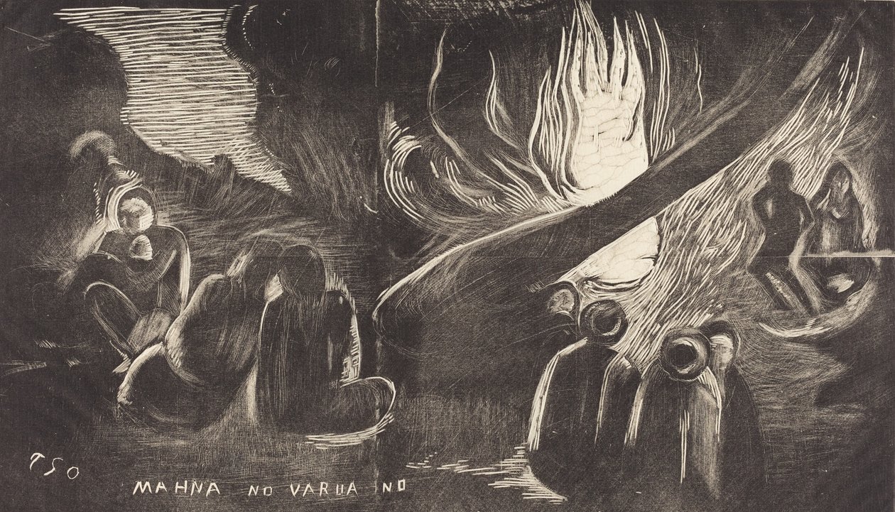 Mahna no Varua Ino 《恶魔之声》，18941895年。 作者 保罗·高更