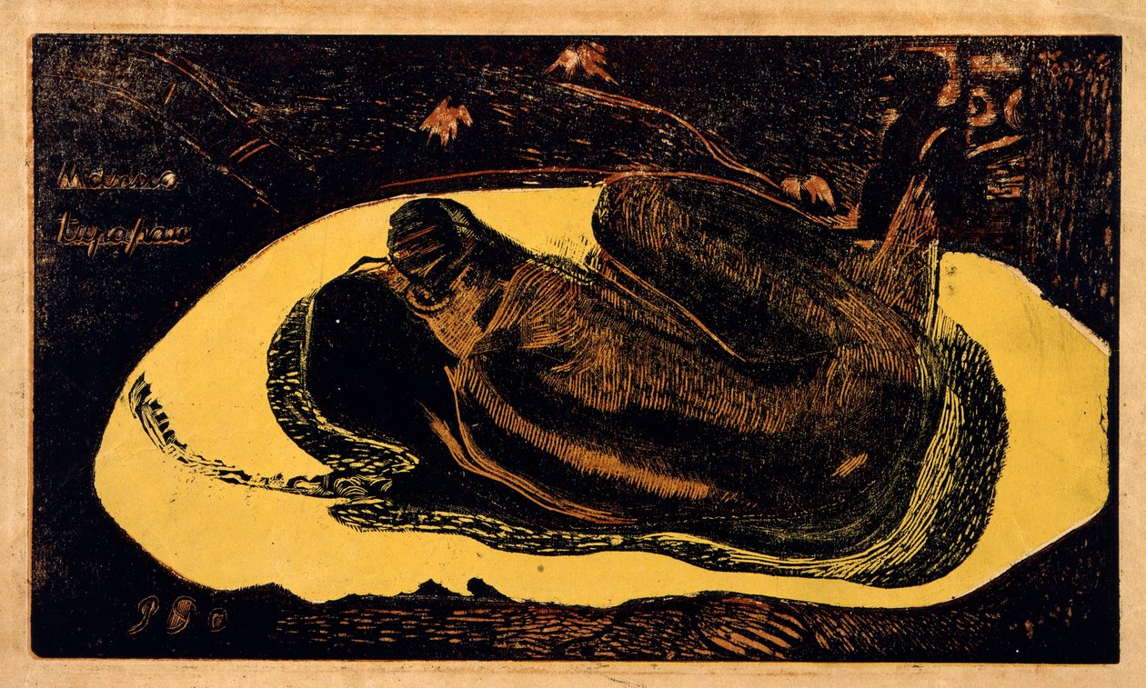 1893-1894年，发明了“死者监视精神”。 作者 保罗·高更