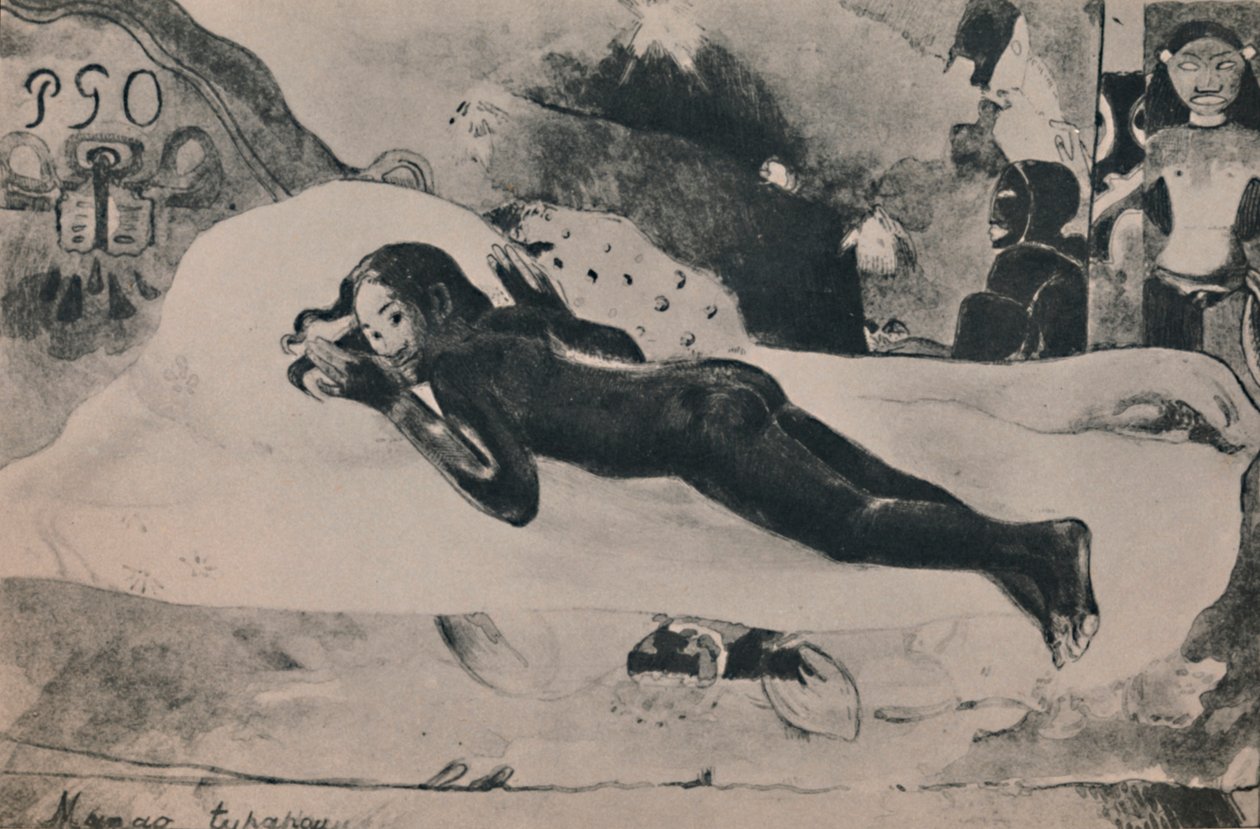 死者手表的精神，约1942年，约1892 作者 保罗·高更