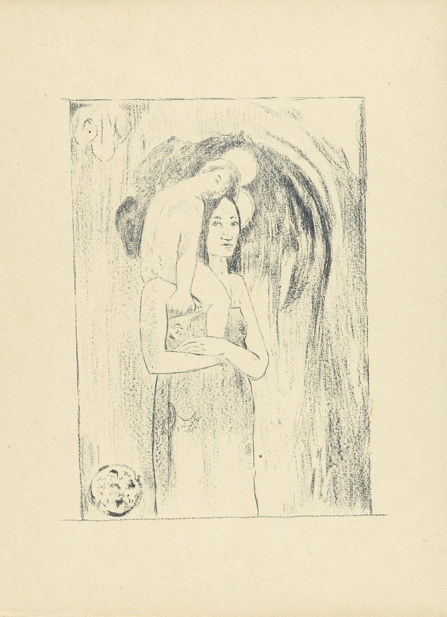 玛丽亚与善良
Ja Orana Maria
圣母与圣婴
爱之梦》（系列名称） 作者 保罗·高更